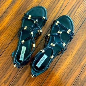 Steve Madden Black Sandals